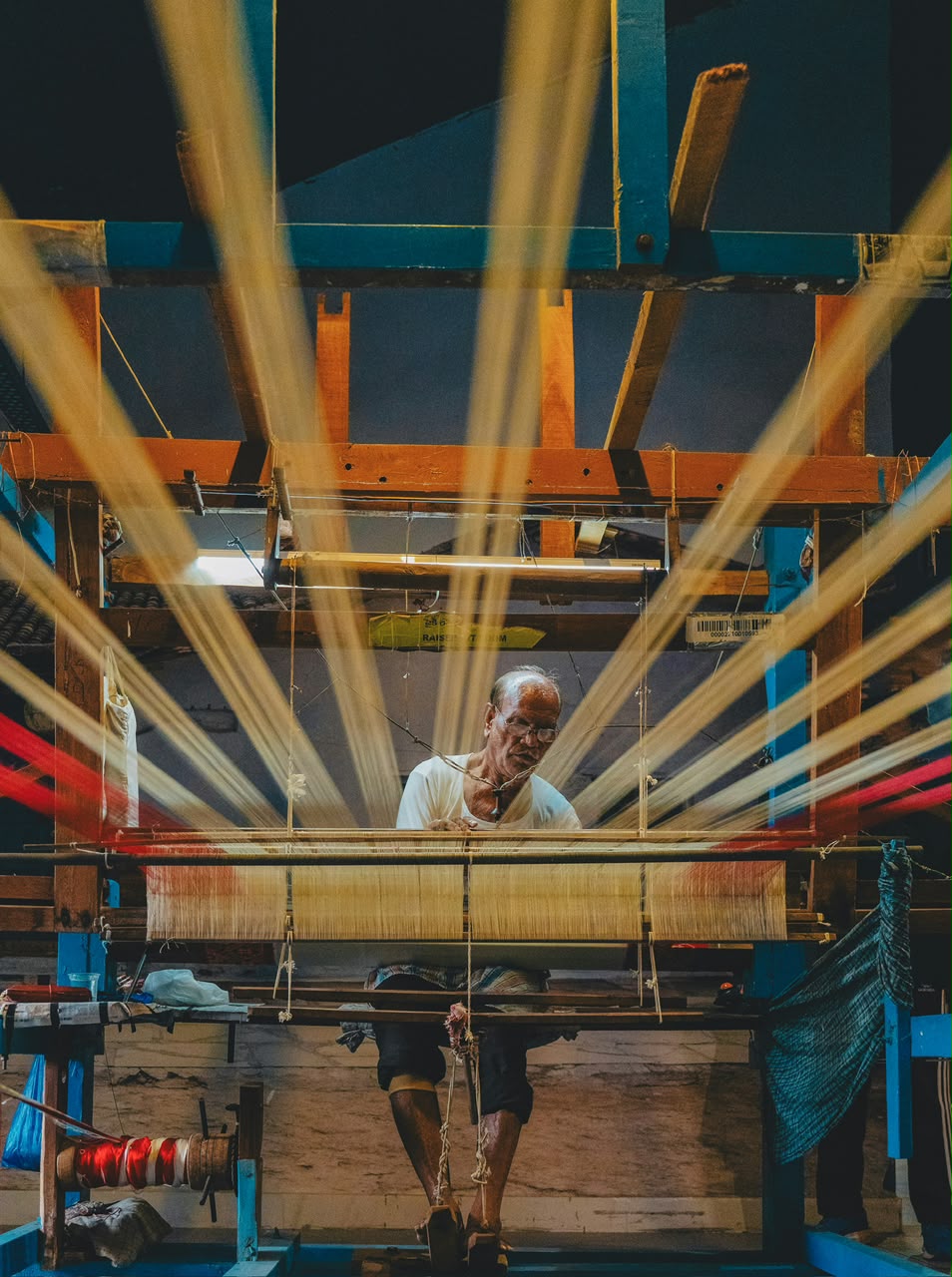 Handloom weaving
